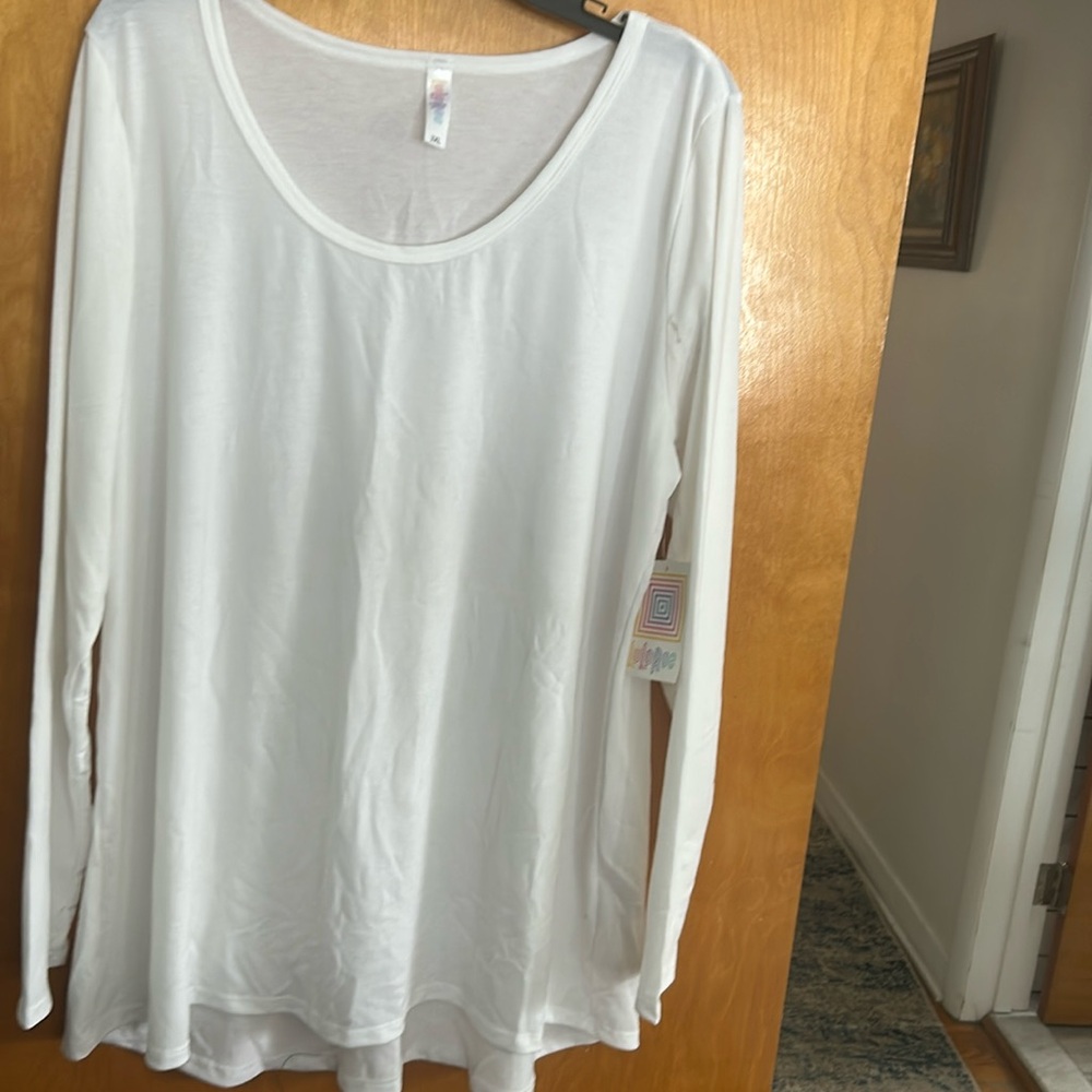 LuLaRoe 3XL Lynnae 
NWT
Solid white
